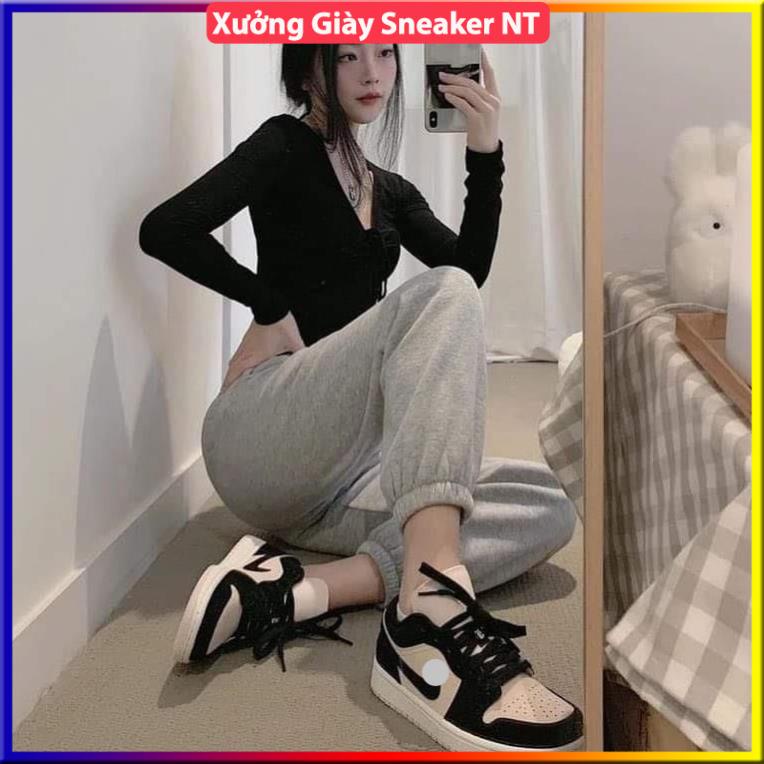 Giày 𝐉𝐨𝐫𝐝𝐚𝐧 1 hồng đen nữ, Giày thể thao JD 1 cổ thấp Black Guava Ice hồng đen bản đẹp full box bill | BigBuy360 - bigbuy360.vn