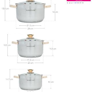 Bộ nồi inox supor 5 đáy