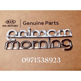 logo chữ morning dán đuôi xe đời 2004-2011