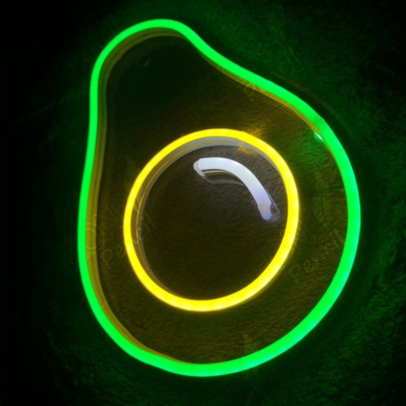 Đèn led neon hình quả Bơ kích thước 20x15 cm | trang trí phòng ngủ, decor góc làm việc - Pencil Neon Sign