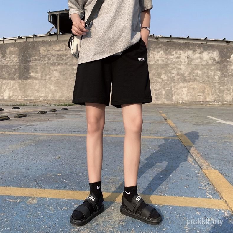Đen Quần Short Thể Thao Lưng Cao Ống Rộng Phong Cách Hàn Quốc Thời Trang Mùa Hè Cho Nữ | BigBuy360 - bigbuy360.vn
