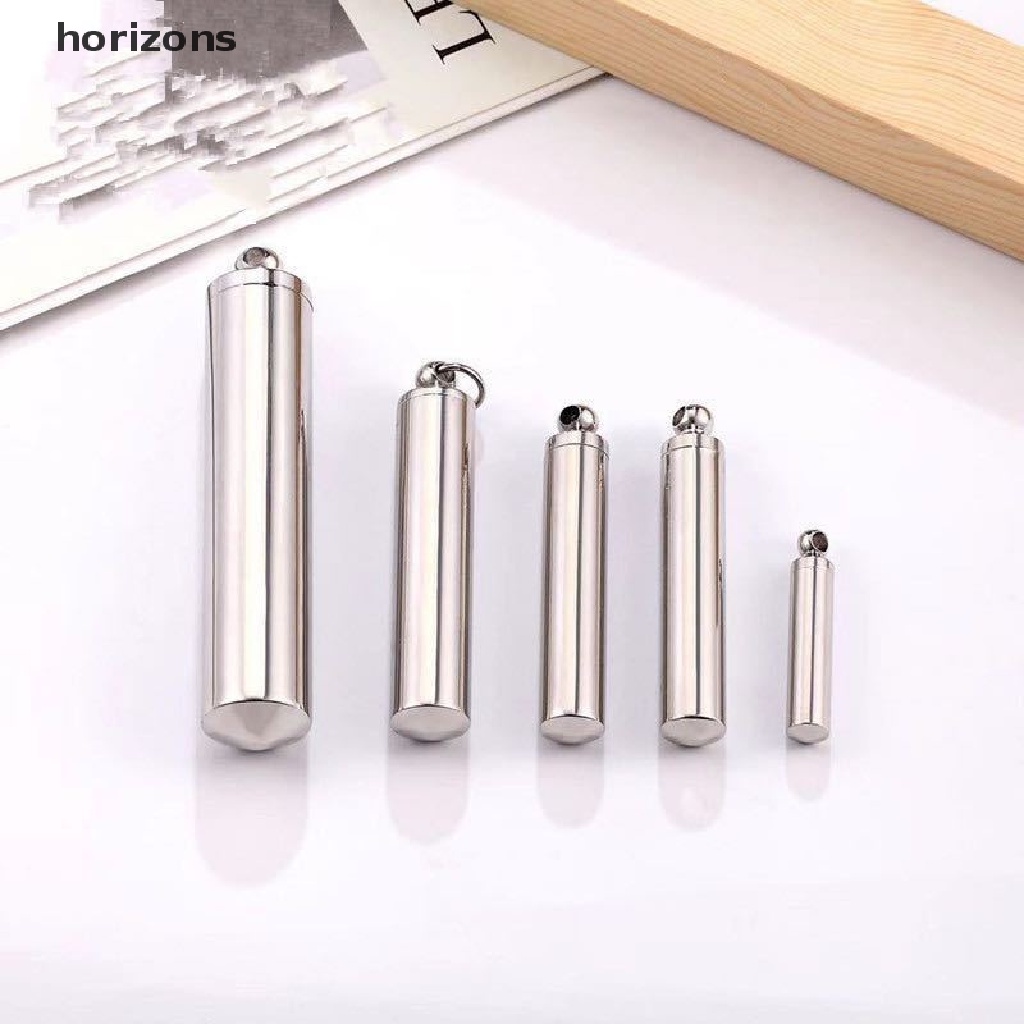 Mặt dây chuyền horizons treo vòng cổ hình ống trụ bằng thép không gỉ