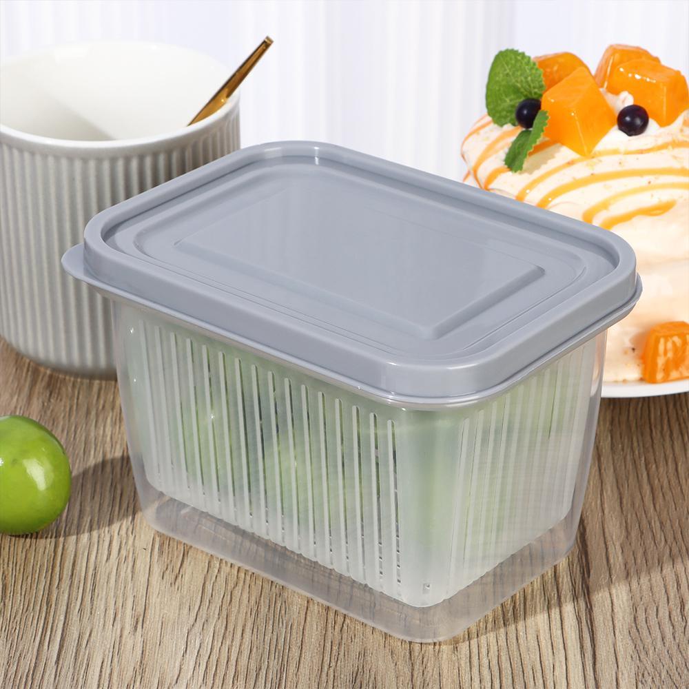 Hộp Đựng Thức Ăn Kín Khí Hình Chữ Nhật Giúp Khô Ráo