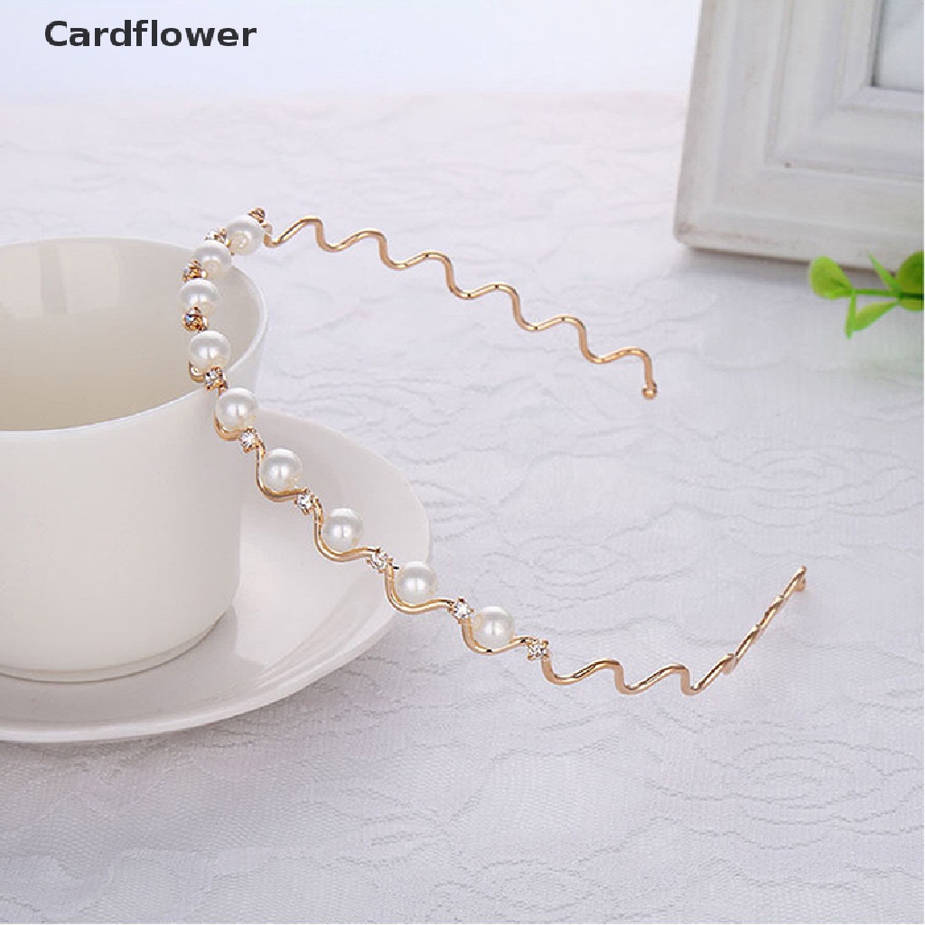 Băng Đô Cài Tóc Bằng Kim Loại Màu Vàng Kim &lt; Cardflower &gt; Cho Nữ
