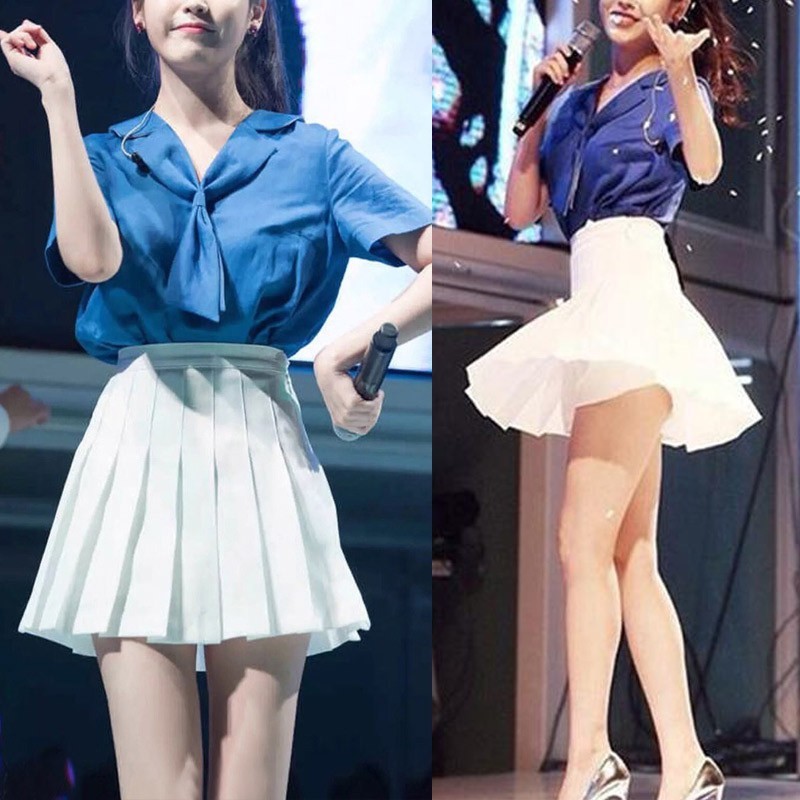 Chân váy xếp ly midi, chân váy tenis dáng váy xòe có quần bảo hộ, dễ mix đồ công sở, đi học, đi chơi | BigBuy360 - bigbuy360.vn