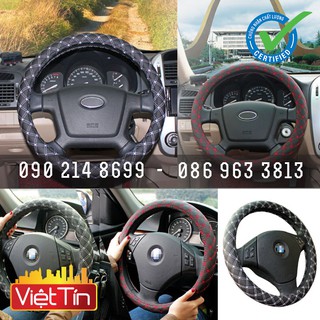 Bọc vô lăng giả da đàn hồi 38cm