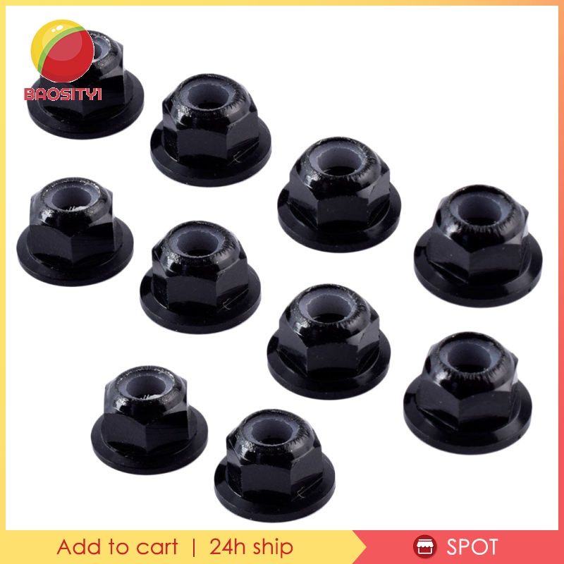 Set 10 Đai Ốc M4 4mm Bằng Thép Cho Xe Ô Tô Điều Khiển Từ Xa HPI, HSP, Hobao, Savage, XS, XS 1 / 10