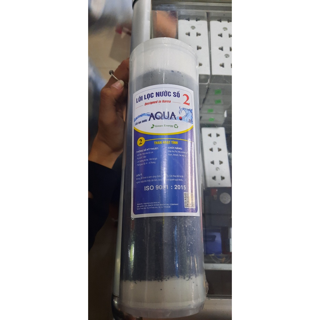 Lõi lọc nước AQUA 1,2,3 dành cho nước giếng khoan , nước cứng