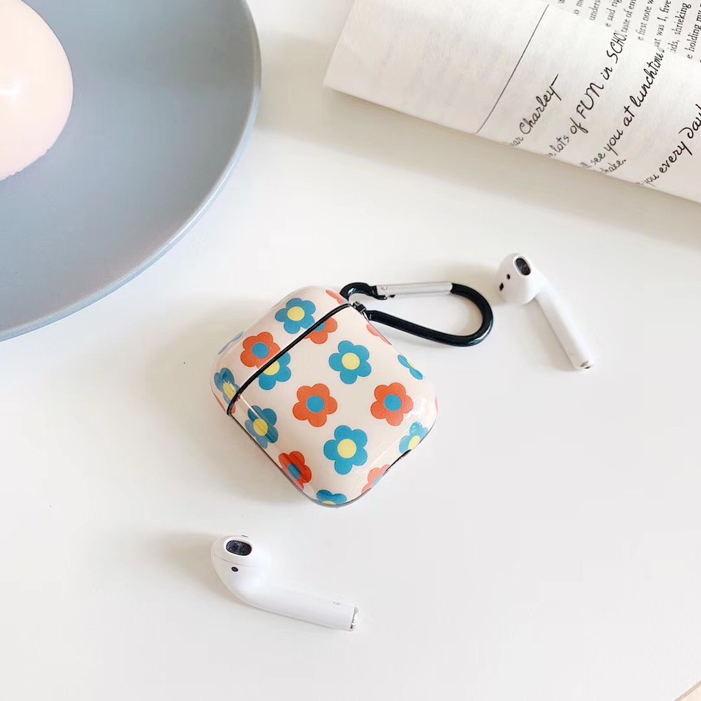 Casing AirPod Charging Headphone Case Full Flower Ins style Pattern AirPods Case For AirPods 1 and AirPod 2