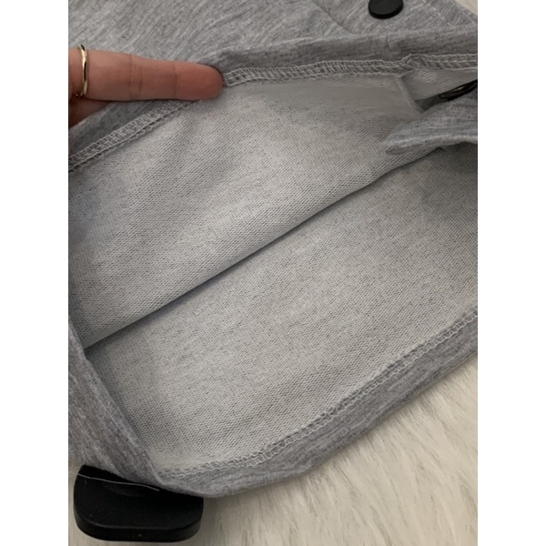 Quần short thun khuy nút Premium Cotton phông Unisex form rộng oversize- Gin Store