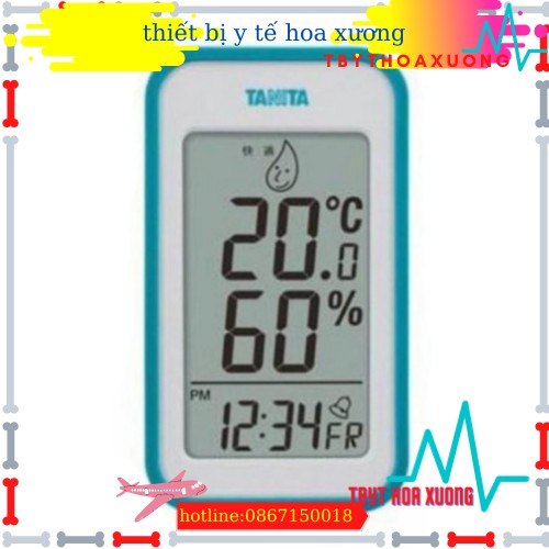 Nhiệt ẩm kế điện tử TANITA  Màu ghi/ cam.[thietbiytehoaxuong]