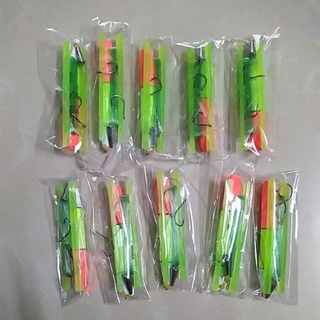 BỘ 2 PHAO CÂU CÁ RÔ (2 LƯỠI). Phao câu cá. Lưỡi câu cá.