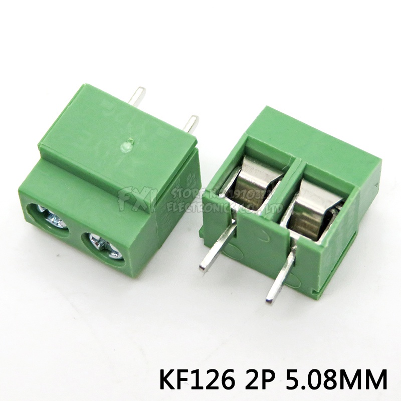 Set 10 Ốc Vít Thẳng KF126-5.08-2P KF126-2P 250V 8A 2Pin 5.08mm PCB 26-14A WG Chuyên Dụng
