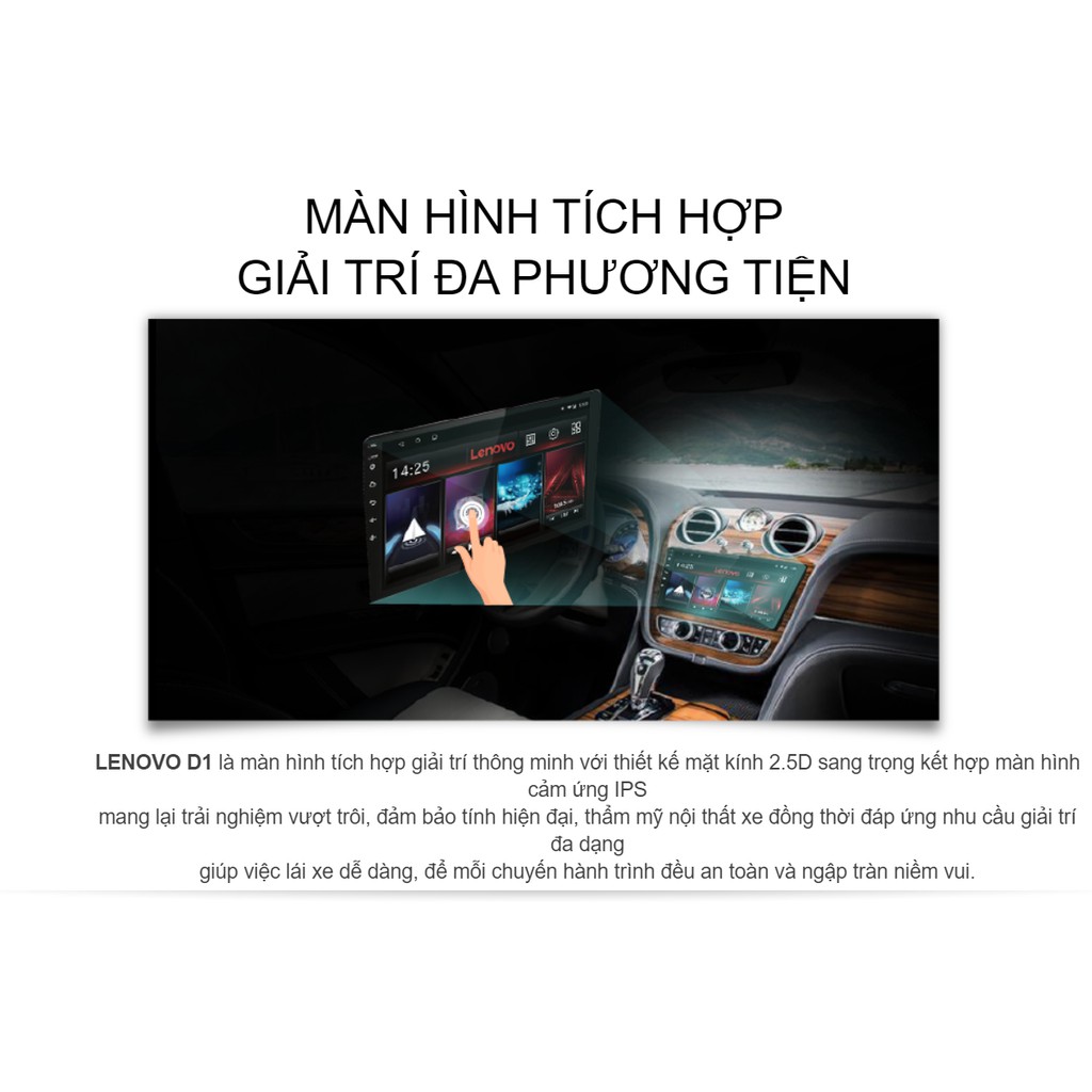 [Miễn Phí Lắp Đặt] Màn Hình Android Vietmap Lenovo D1 + [Vietmap V5] + [Sim 4G + Thẻ Nhớ 32Gb] + [Mã Giảm]