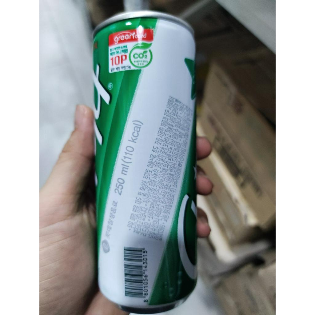 Nước giải khát có ga chilsung cider 250ml hàn quốc - 칠성 사이다