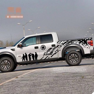 Decal tem sườn xe bán tải thể thao ngầu nhất rẻ nhất hcm 081