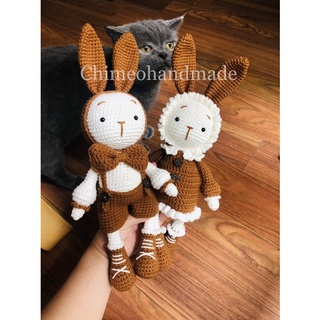 Đôi thỏ MiMi & MiTi bằng len