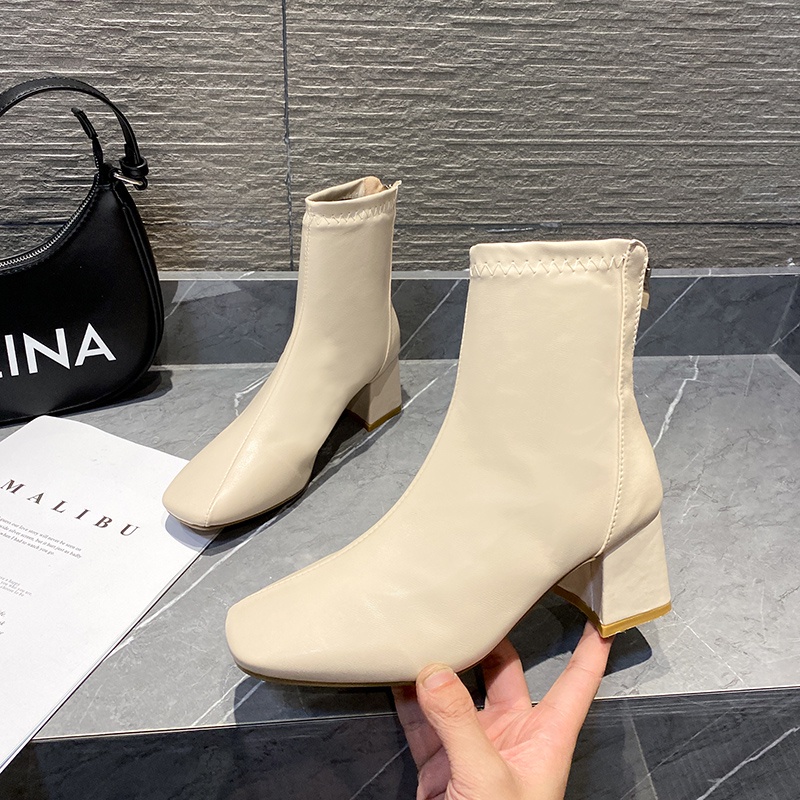 Boots nữ ❣️ FREESHIP ❣️ da mềm ôn sát cổ chân - hàng QUẢNG CHÂU cao cấp.