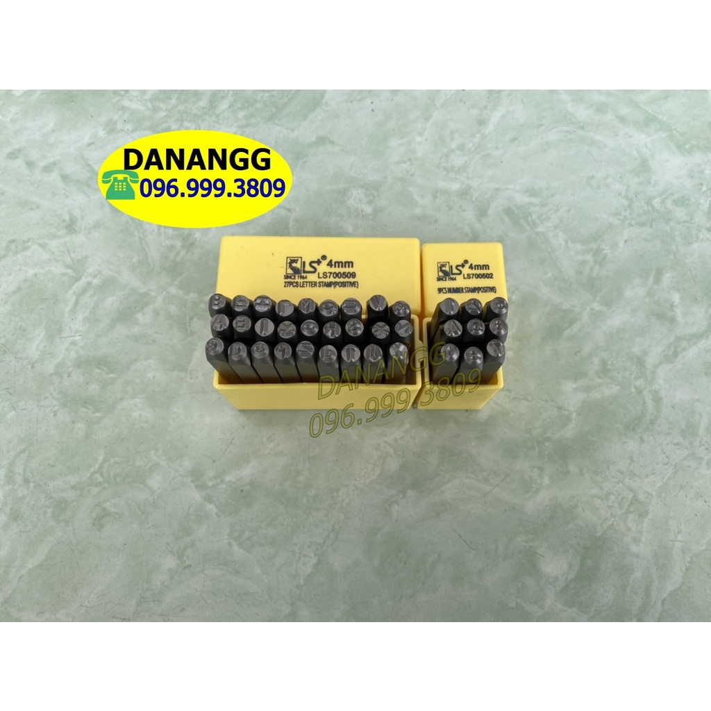 Bộ đóng chữ và số 4 ly LS