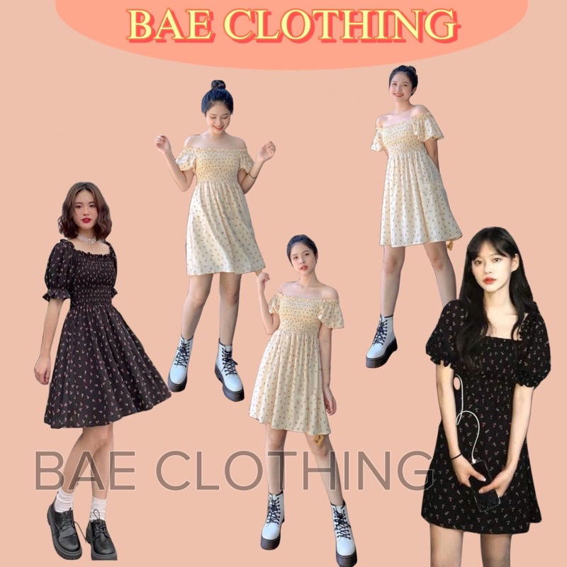 Đầm Xinh JULY DRESS thiết kế chất vải lụa CỔ VUÔNG HỌA TIẾT HOA XINH DÀY DẶN KHÔNG KÉN DÁNG style ullzang hàn quốc