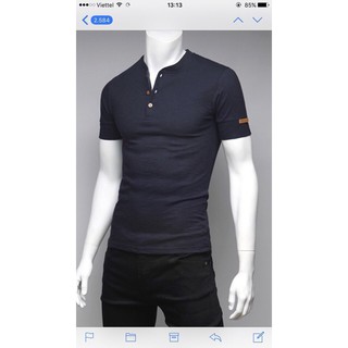 ÁO THUN NAM CỔ TIM NGẮN TAY BODY HÀN QUỐC