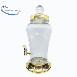 Bình Ngâm Rượu Sâm Thủy Tinh 3 Lít