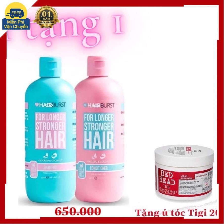 [TẶNG KEM HẤP TIGI] Bộ Dầu Gội Xả HAIRBURST Hỗ Trợ Mọc Tóc Nhanh 350ml