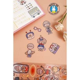Set sticker PET dạng dài DAILY LIFE