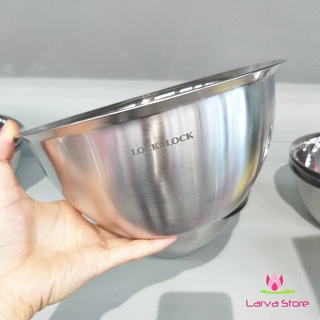 Tô trộn mặt nghiêng Inox Lock&Lock MIX5181 18cm - MIX5201 20cm - Larva Store