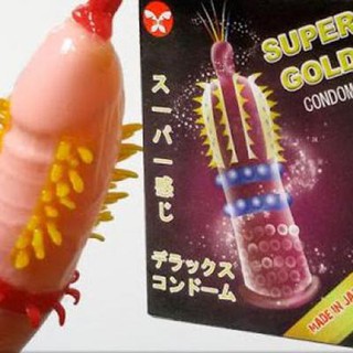 Combo 2 hộp Bao cao su Super Gold cao cấp,gai lớn mà rất mềm