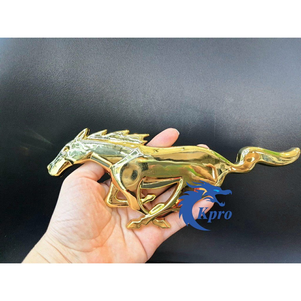 Hình dán kim loại 3D Ngựa  trang trí ô tô, xe hơi - Hàng Kpro chất lượng cao