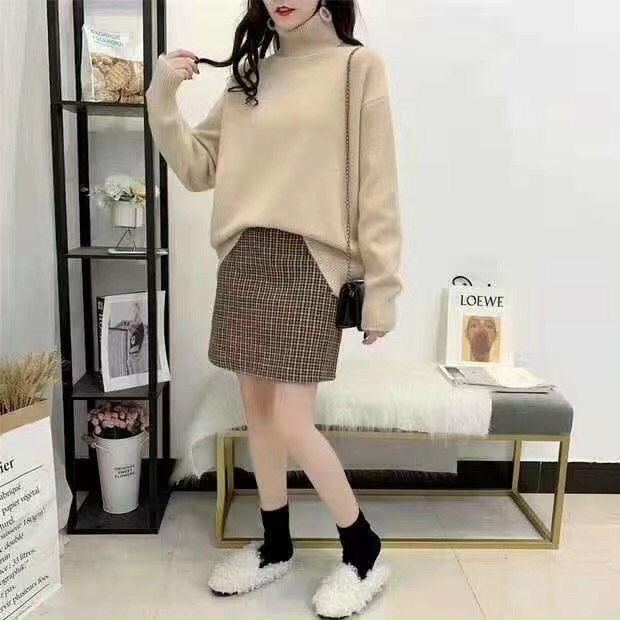 Áo len tay bồng, áo len cổ lọ nữ form rộng chất len mịn form chuẩn len dáng xinh xắn tha hồ mix đồ hàng quảng châu xịn | BigBuy360 - bigbuy360.vn