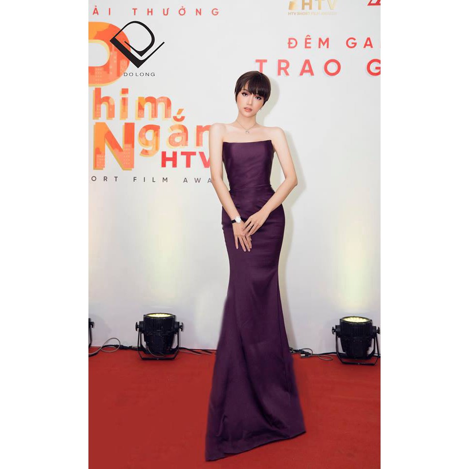 Đầm dạ hội kiểu cúp ngực đuôi cá sang trọng
