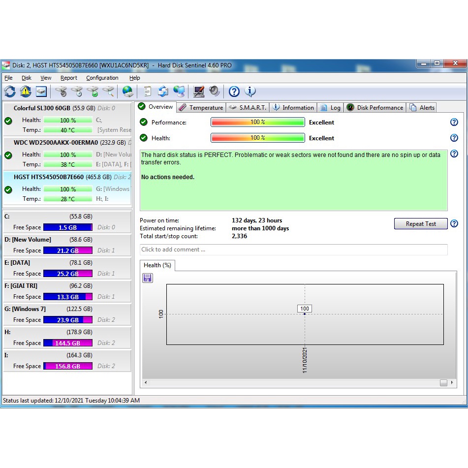 Ổ cứng HDD Laptop 500GB, 1TB 2.5&quot; SATA 3 - Hàng Cũ tháo máy Sức khoẻ GOOD 100% (Hỗ trợ cài win theo yêu cầu)