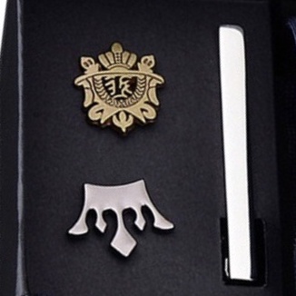 Set cà vạt bản to 8cm làm quà tặng cho Nam gồm cà vạt, kẹp cà vạt, ghim cài áo đóng hộp lịch sự CCV-14