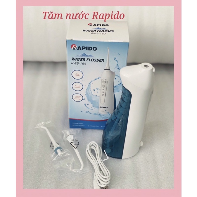 [Rapido RWG150] Máy tăm nước cầm tay Rapido RWB150, Bảo hành chính hãng 12 tháng.