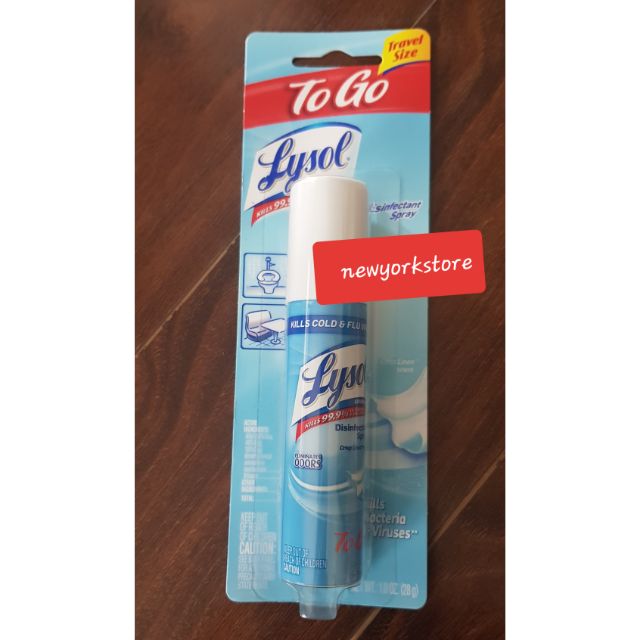 Xịt diệt khuẩn LYSOL togo mini USA 28g