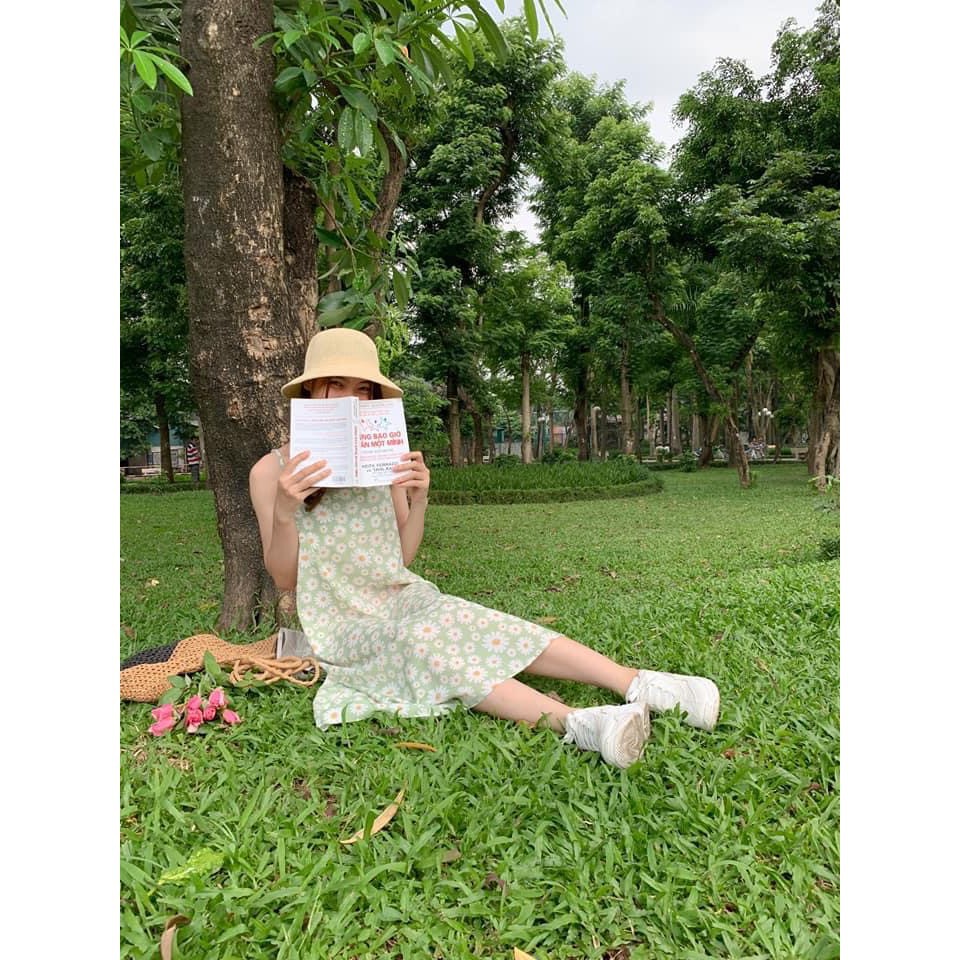 VÁY HOA HAI DÂY HOA CÚC- may29th.shop