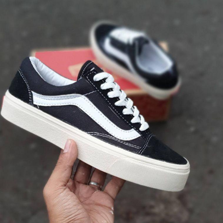 Giày bata Vans Bsm-43 thời trang năng động cho nữ Giày Vans màu đen hồng size 36-40 thời trang trẻ trung Cấp Ori: