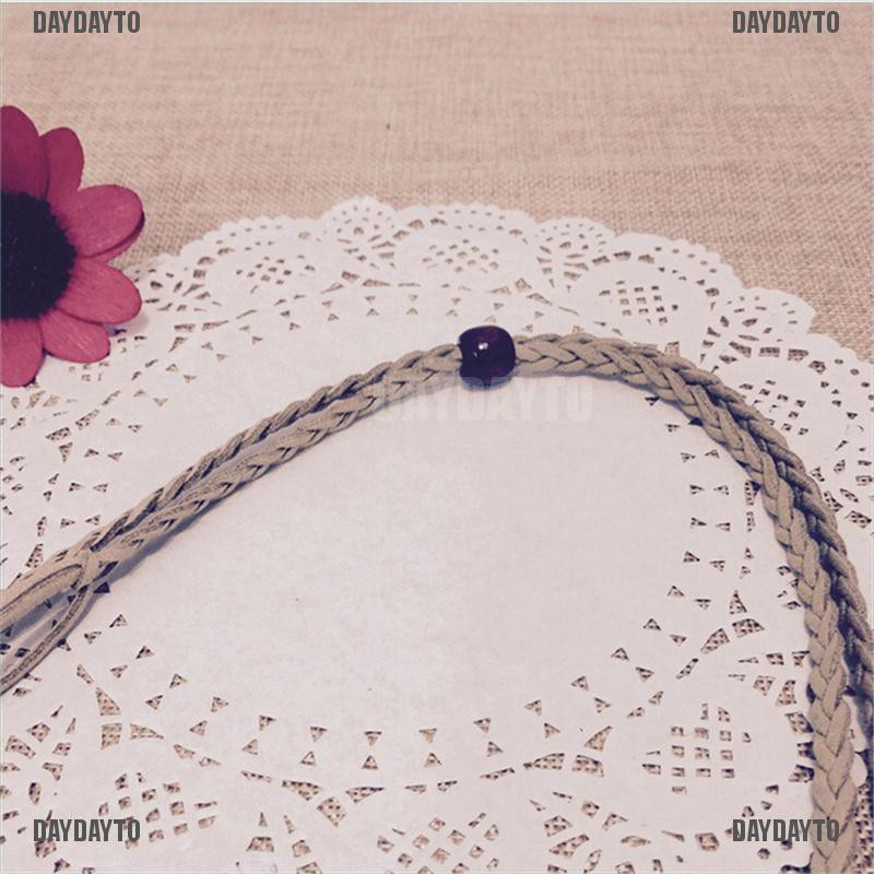 Daydayto Dây Buộc Tóc Đính Lông Vũ Handmade Phong Cách Ấn Độ