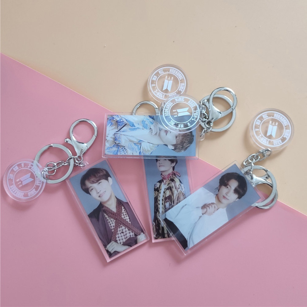 Móc Khóa Acrylic In Hình Thành Viên Nhóm Nhạc Bts 5 Muster Magic Shop Jungkook V Jimin Mới