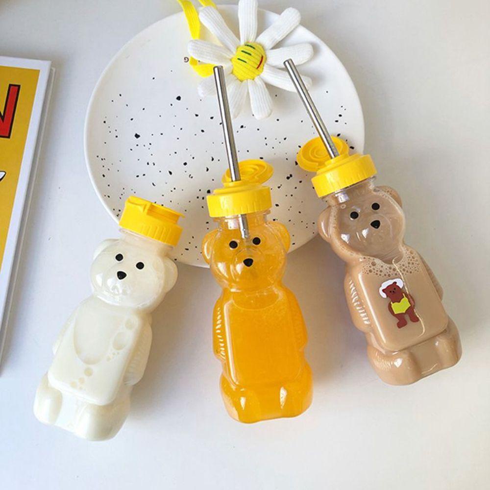 Chai Đựng Dầu Dạng Bóp 240ML Có Nắp Hình Gấu Dùng Để Nấu Ăn / Nướng BBQ Trong Nhà Hàng / Nhà Bếp