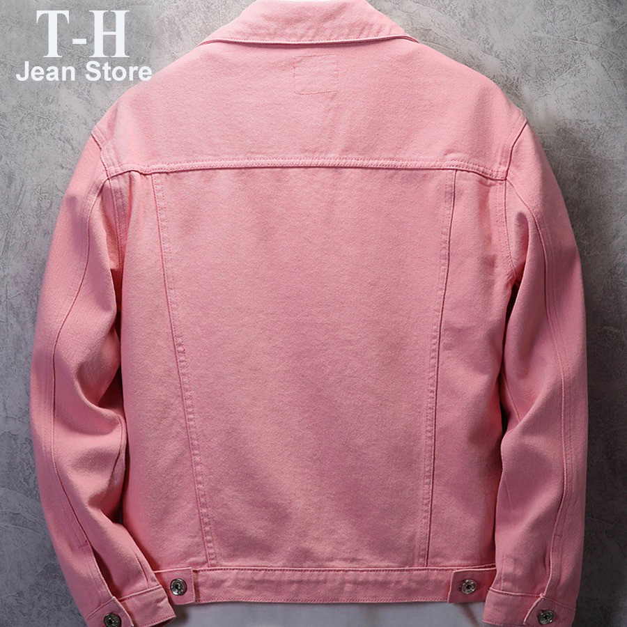 Áo khoác nam, Áo khoác kaki nam cổ bẻ phong cách hàn quốc_màu hồng | BigBuy360 - bigbuy360.vn