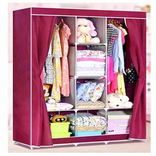 [ GIÁ GỐC] tủ vải quần áo khung kim loại [CÓ SẴN]