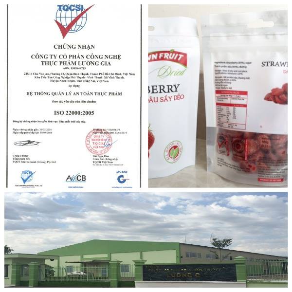 Dâu tây Ohla sấy dẻo đặc biệt xuất khẩu EU túi zip 100g