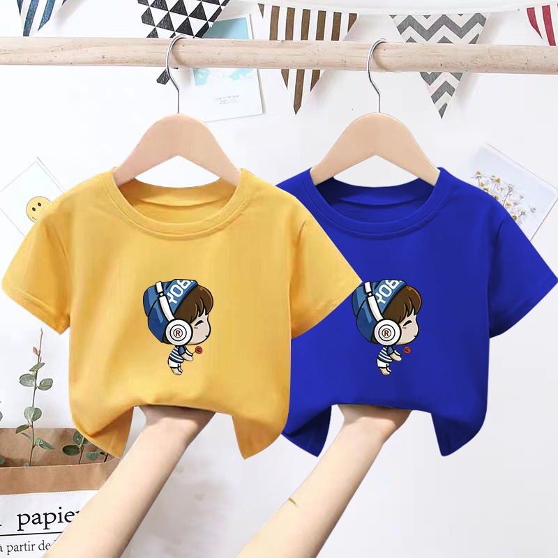 Áo Thun Cotton Unisex Cho Bé Gái / Bé Gái
