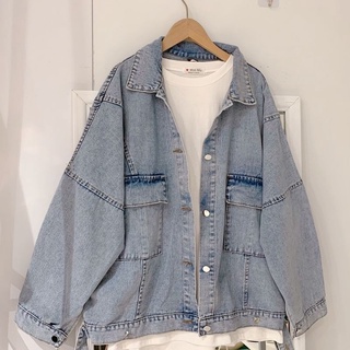 Áo bò nữ, áo khoác ulzzang Hàn Quốc, Áo jean nữ phiên bản mới cá tính LIZHOUSE