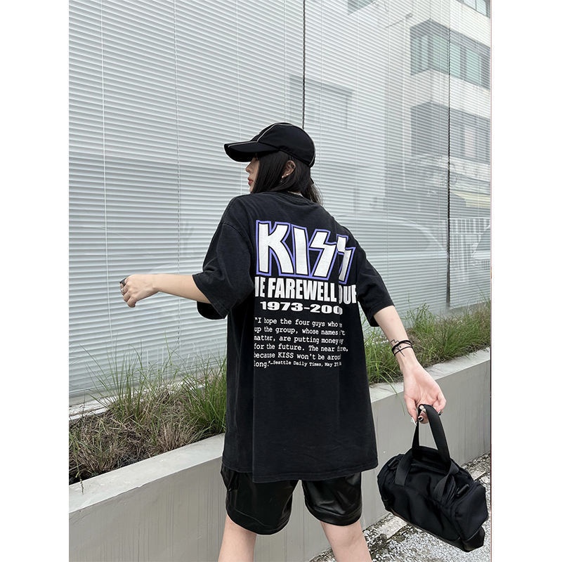 NRVP Áo Thun Nữ Oversize Cổ Tròn Thời Trang Hàn Quốc