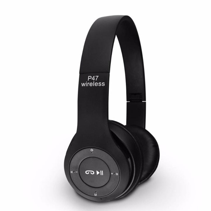 Tai Nghe Bluetooth P47- Âm Thanh Trung Thực, Sống Động Hỗ Trợ Cắm Thẻ Nhớ  Nghe Đài FM