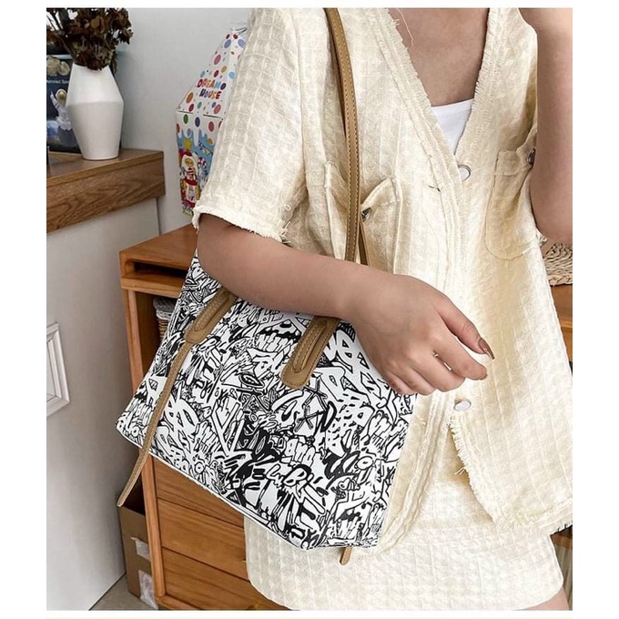 Túi đeo vai thời trang nữ công sở hoạ tiết siêu xinh TX789